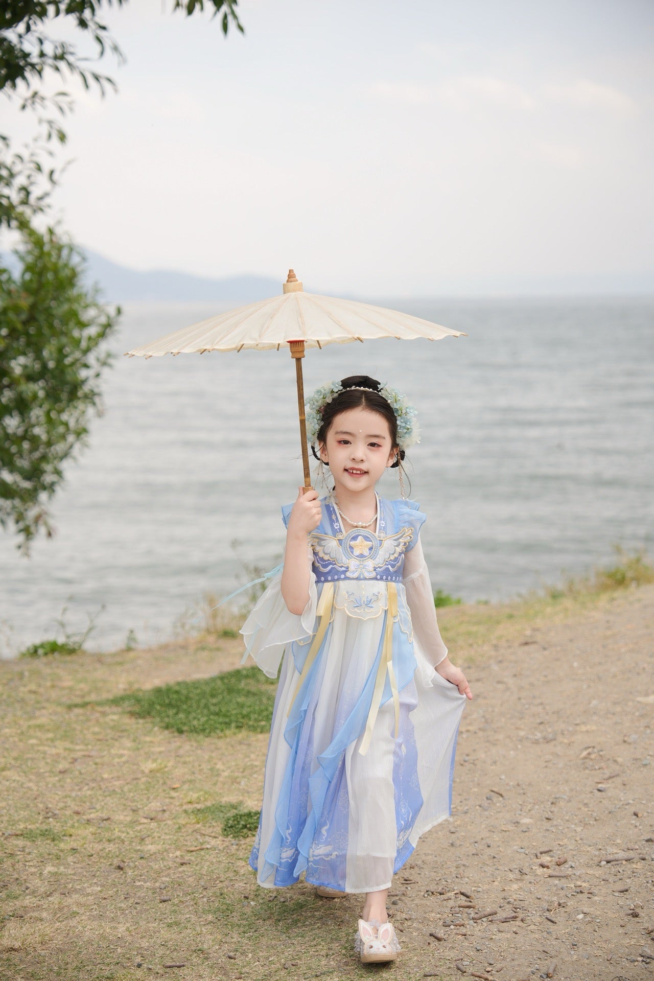 JXGX Summer Girl Starlight Guardian Princess Hanfu Dress ---YueYe