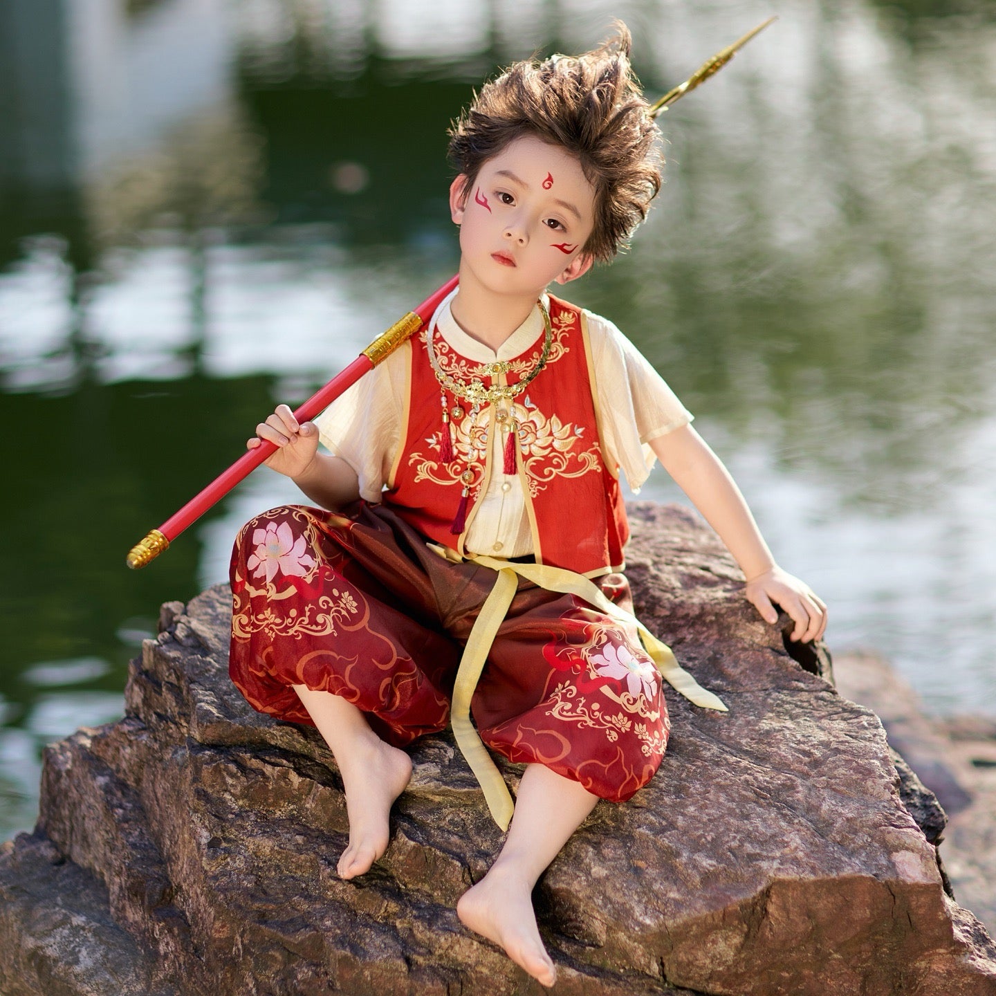 JXGX Summer NeZha Kids Outfit----MoTong