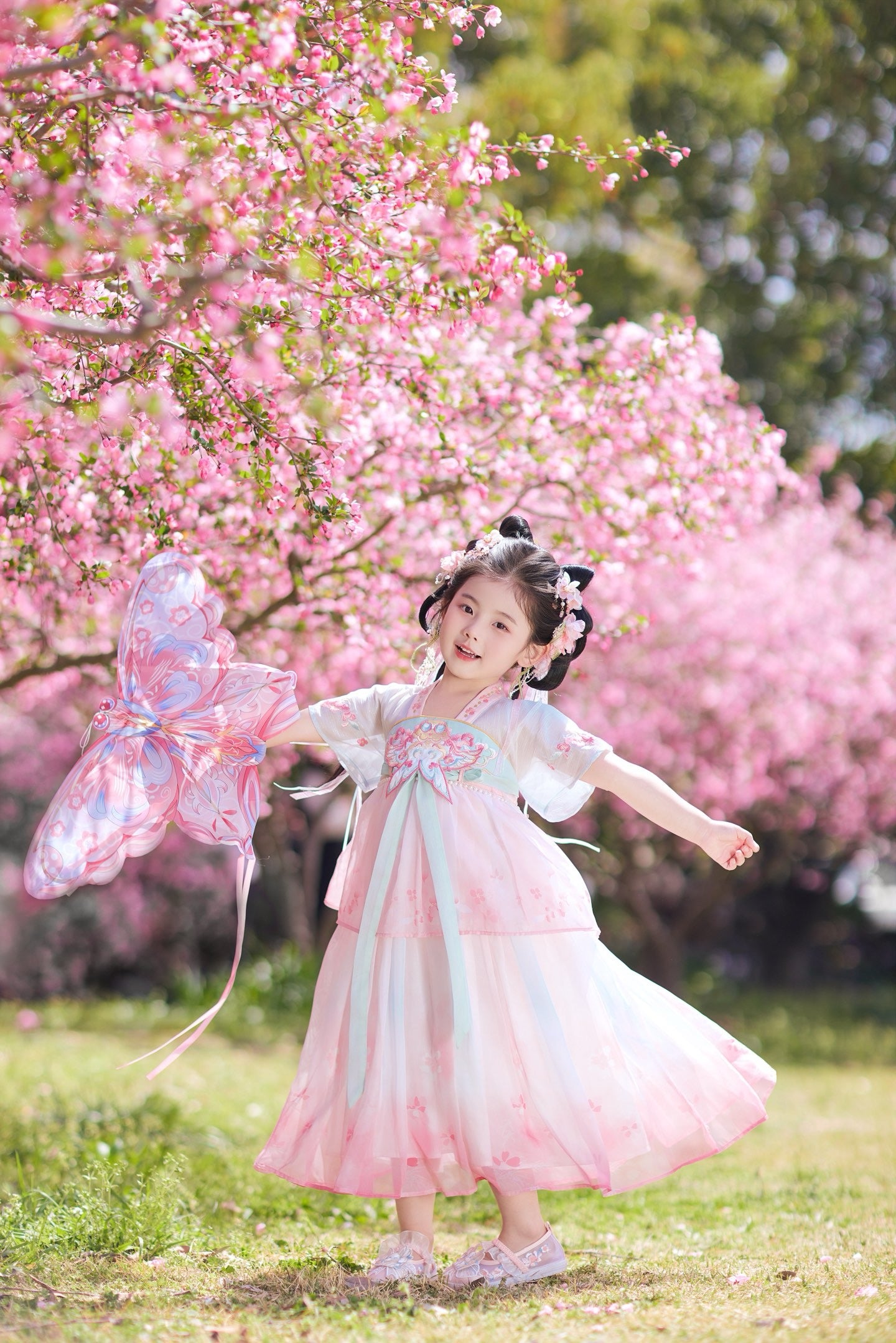 JXGX Summer Kite Blossom Hanfu Princess Dress---Zhiyuan