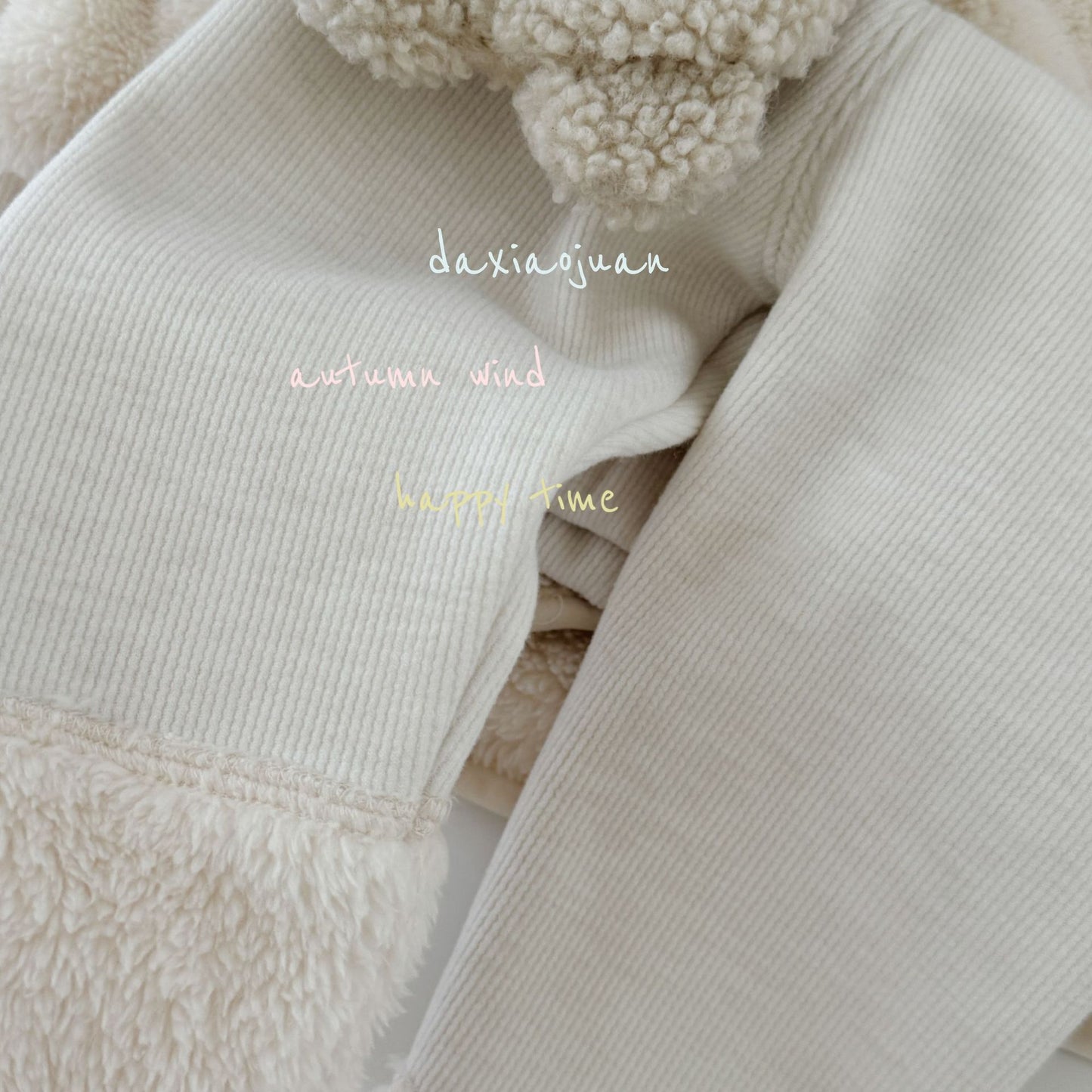 Ensemble de peluche ours mignon à capuche pour enfants DXJ (sans gants)