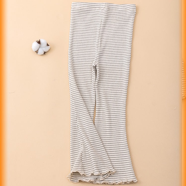 Pantalon évasé en coton biologique pour petite fille ANNIEWIN