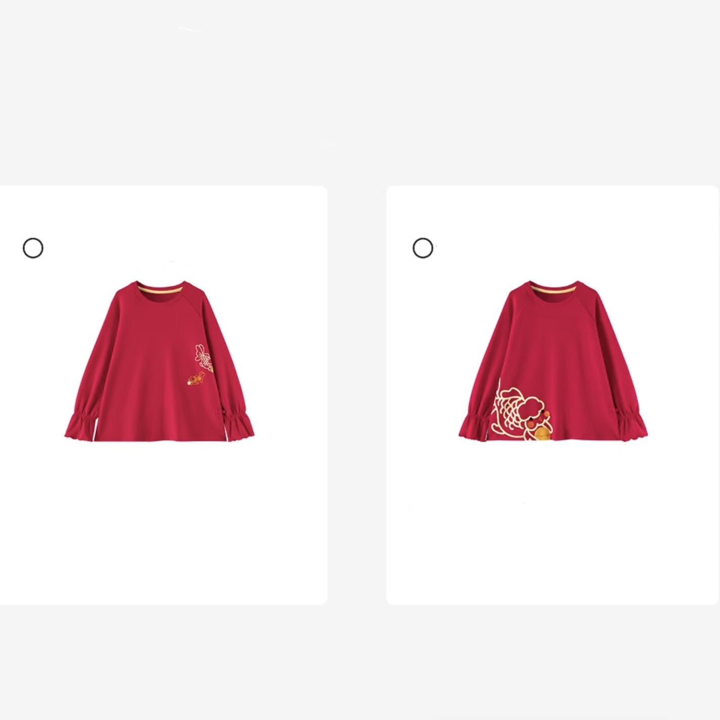 Sweat-shirt en polaire assorti pour la famille SLT pour le Nouvel An chinois --- Filles