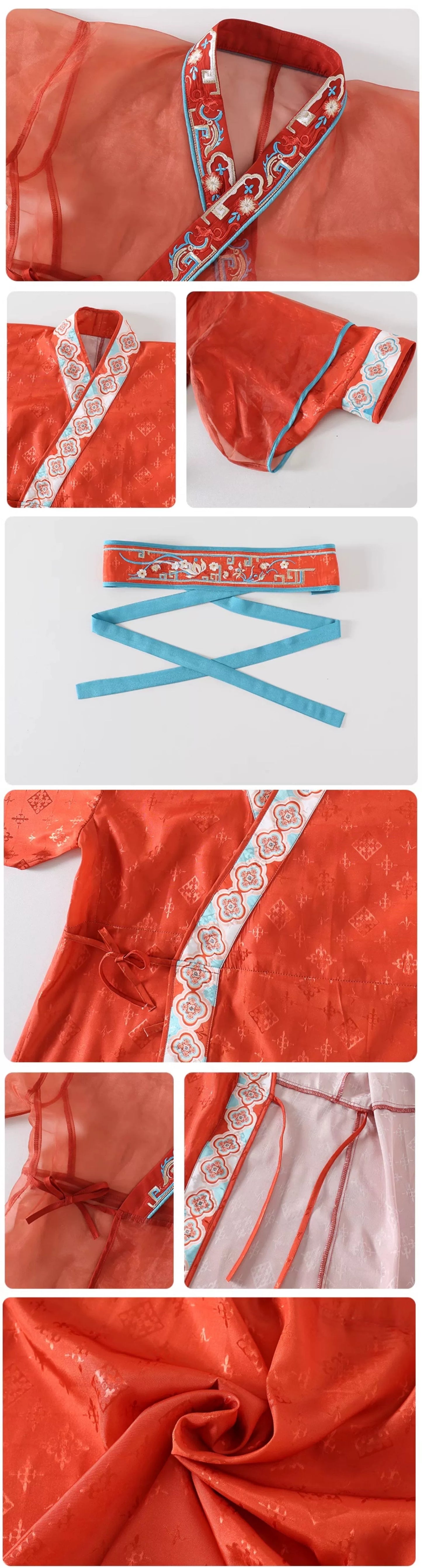 Robe 3 pièces JXGX pour fille, automne/printemps, Nouvel An chinois ---Leihuo