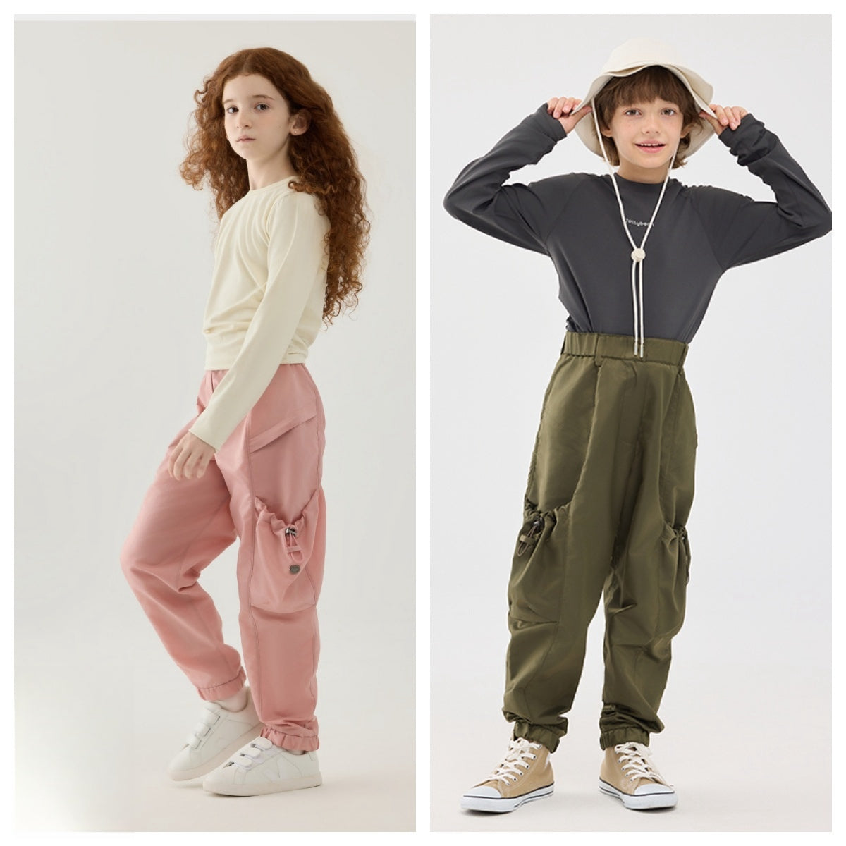 Jollybean ExplorerFlex Kids' Multi-Pocket Cargo Pants (120-170/5y-Adult)