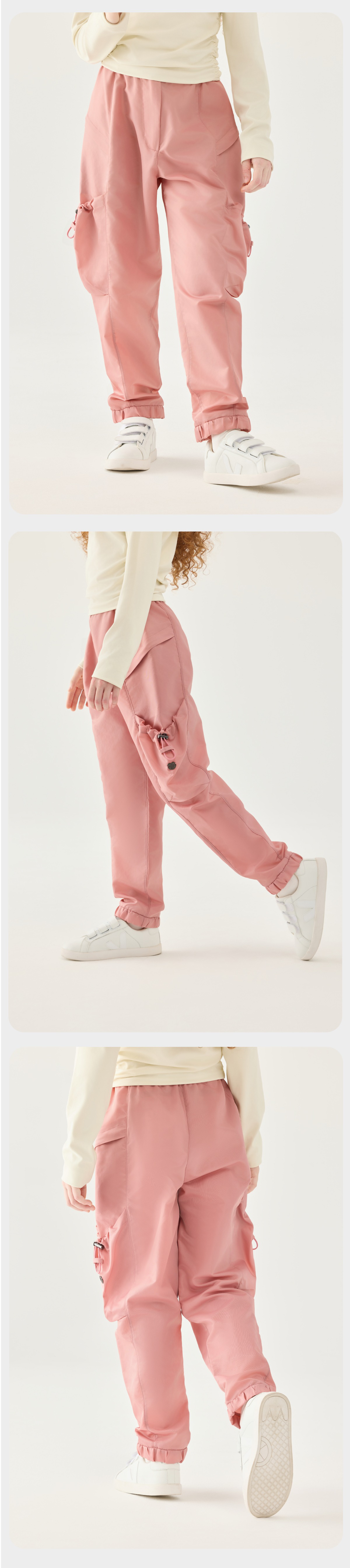 Jollybean ExplorerFlex Kids' Multi-Pocket Cargo Pants (120-170/5y-Adult)