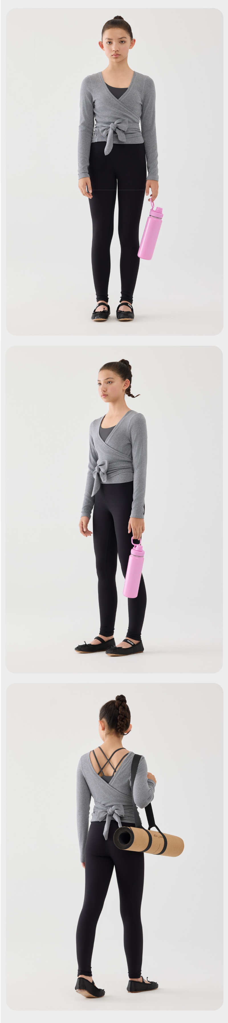 Jollybean GraceFlow Girls' Ballet Wrap Top (120-165/5y-12+)