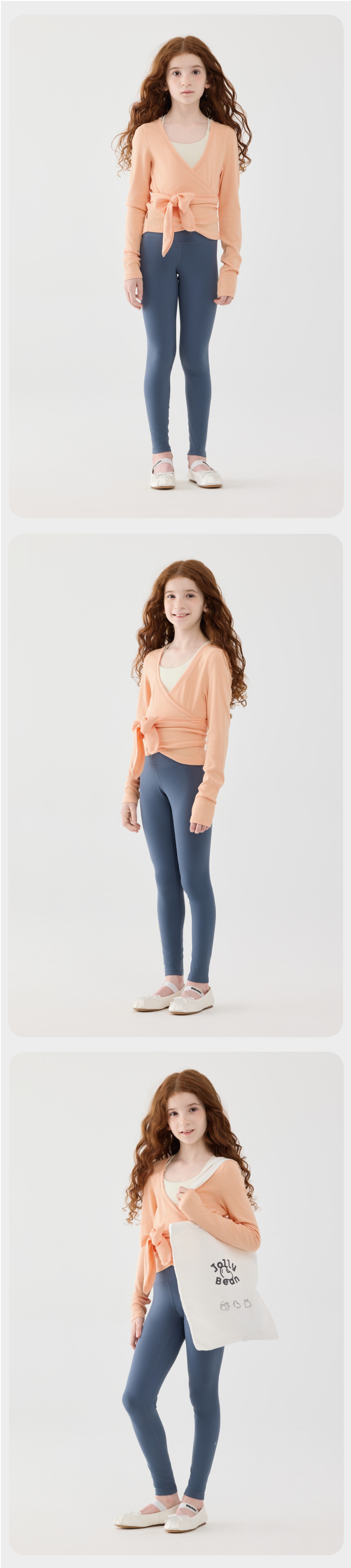 Jollybean GraceFlow Girls' Ballet Wrap Top (120-165/5y-12+)