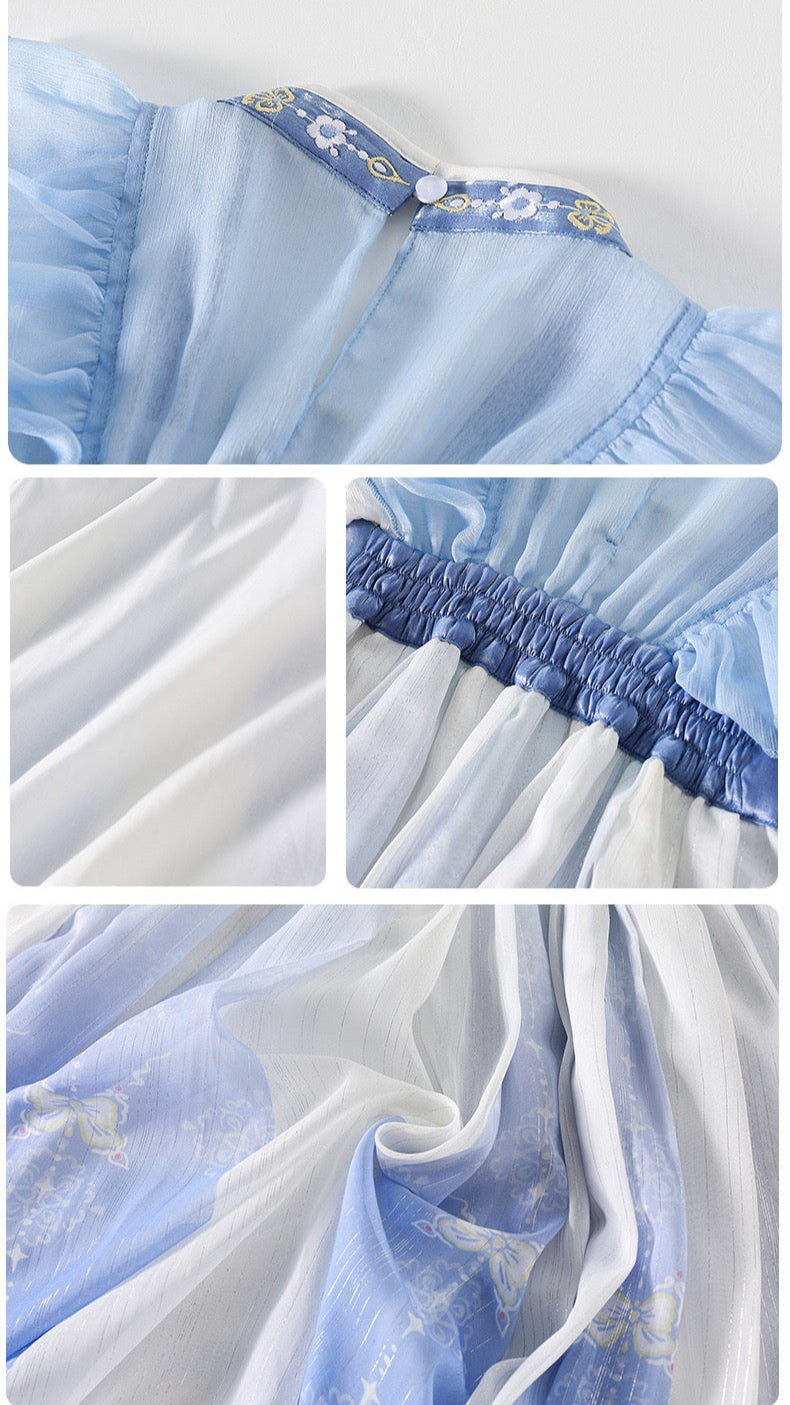 JXGX Summer Girl Starlight Guardian Princess Hanfu Dress ---YueYe