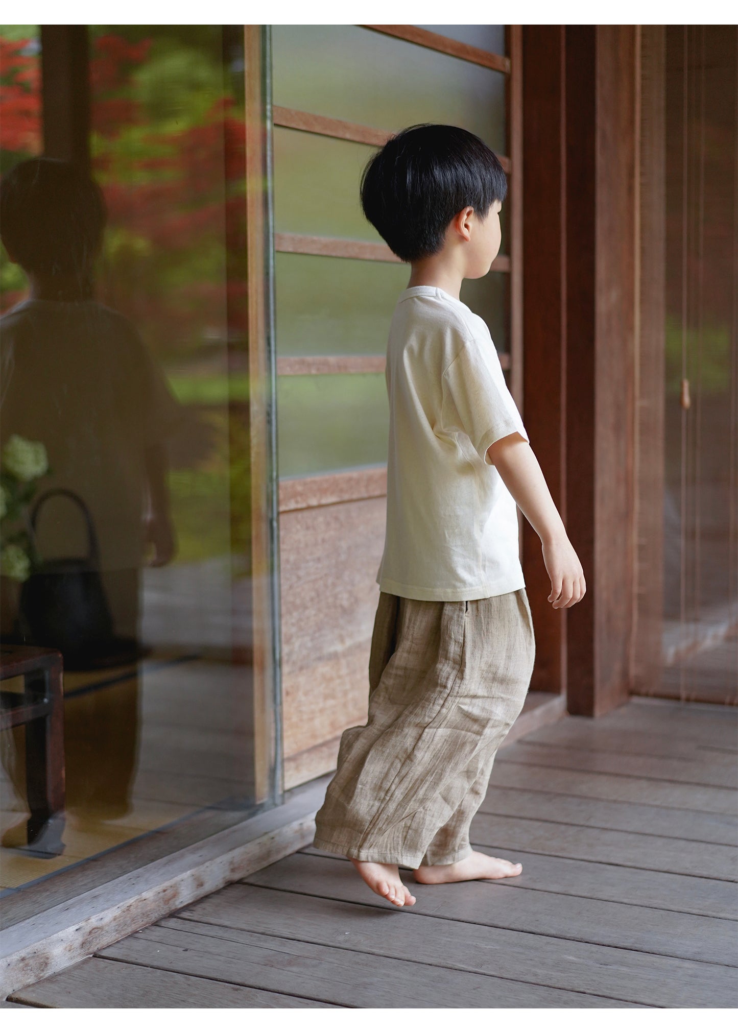 MaNa Family-Matching Cotton Little Fish Embroidery T-shirt
