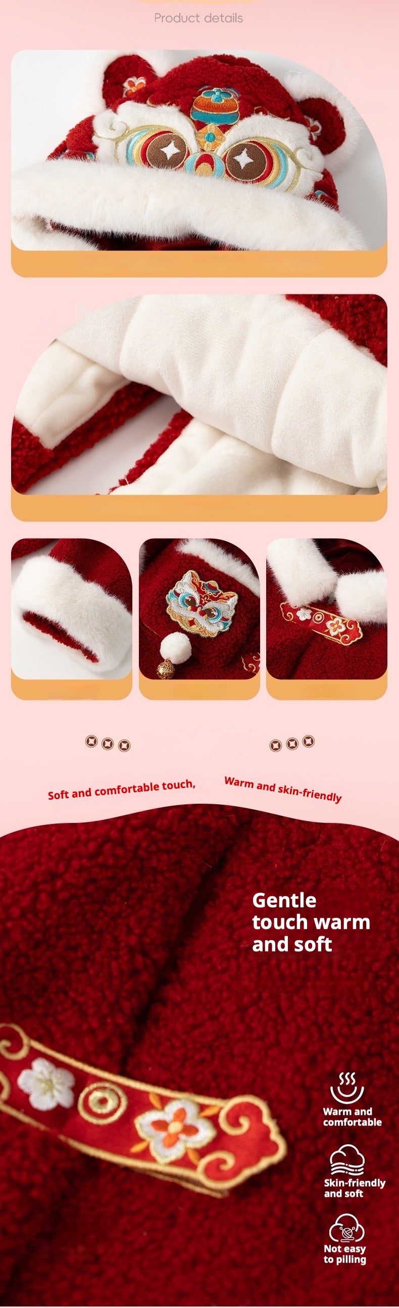 MengHu Chinese New Year Girl Fleece Jacket ---Changan