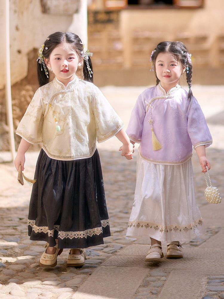 JXGX Girls Summer Orchid Grace | Mix & Match Traditional Tops & Skirts/Pants---Hewei