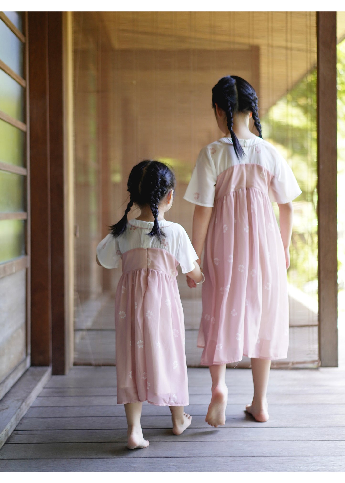 Robe rose à nœud papillon MaNa