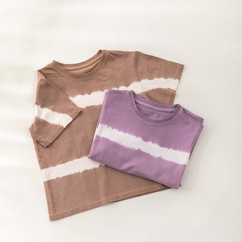 T-shirt tie-dye en coton biologique à base de plantes ANNIEWIN