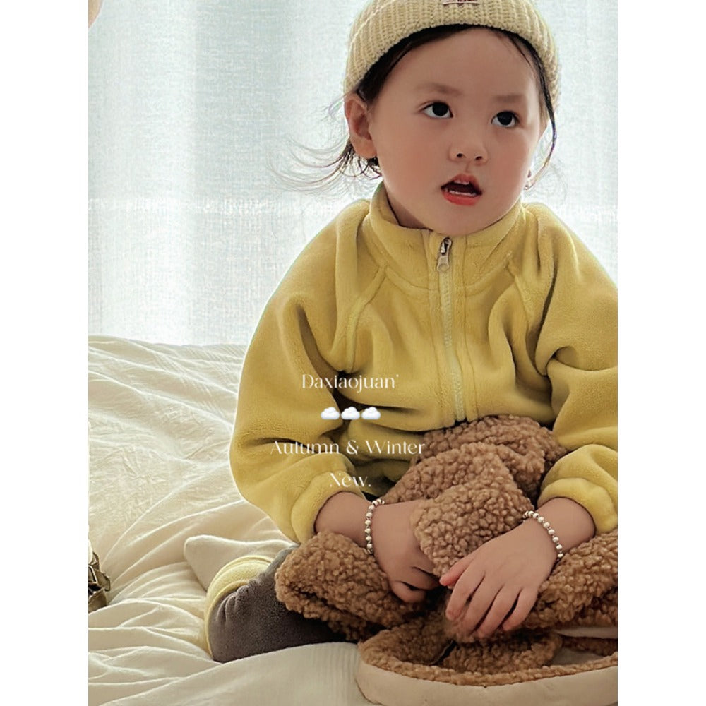 Ensemble polaire à fermeture éclair DXJ CozyFlex pour enfants