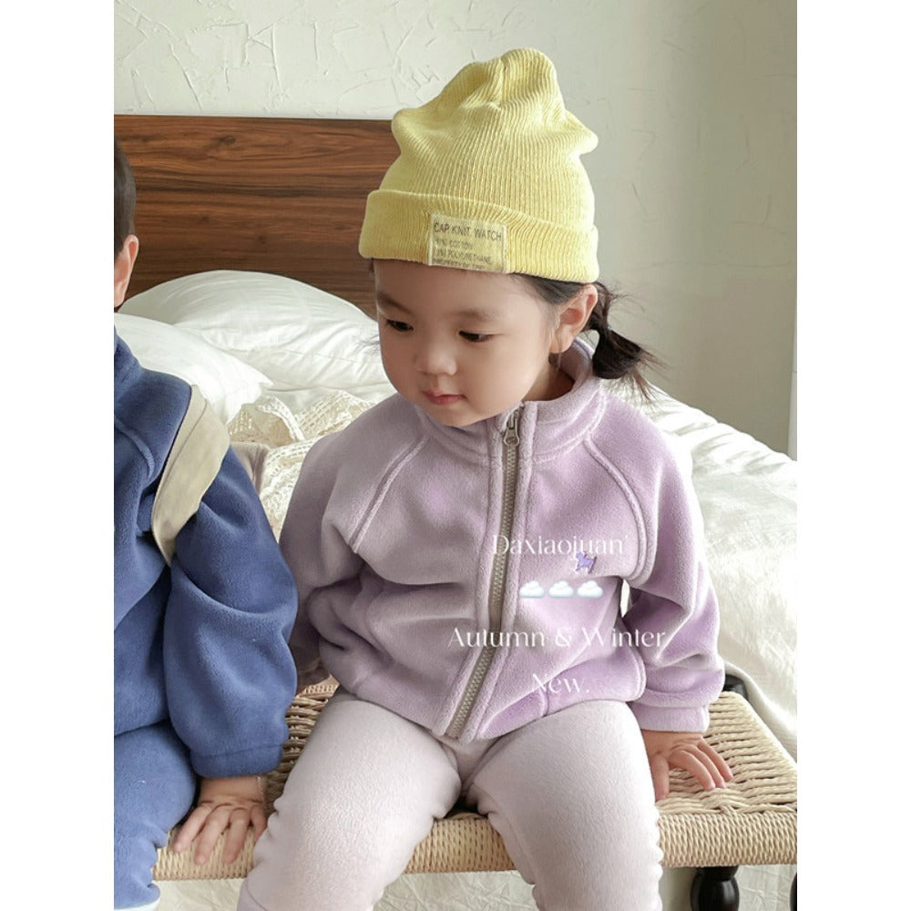 Ensemble polaire à fermeture éclair DXJ CozyFlex pour enfants