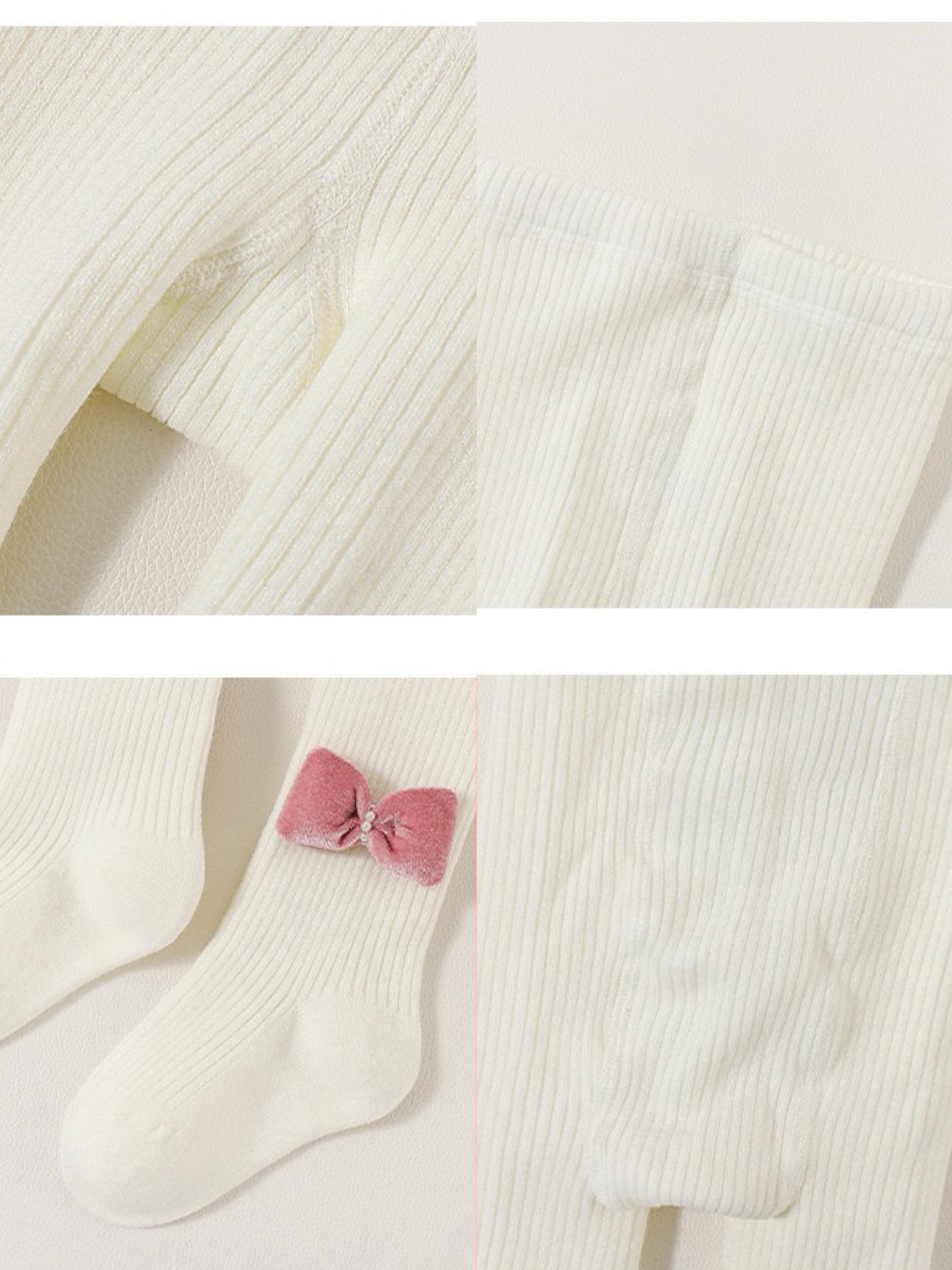 Baby/Toddler/Kids Fleece Bow Tights - C2C Kids