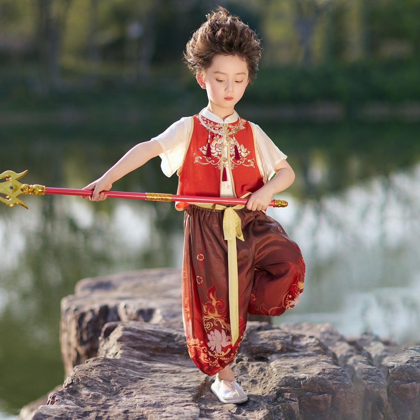 JXGX Summer NeZha Kids Outfit----MoTong