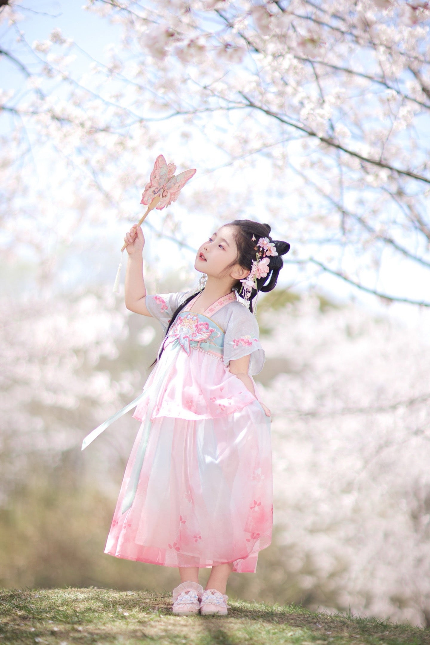 JXGX Summer Kite Blossom Hanfu Princess Dress---Zhiyuan
