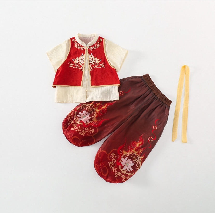 JXGX Summer NeZha Kids Outfit----MoTong