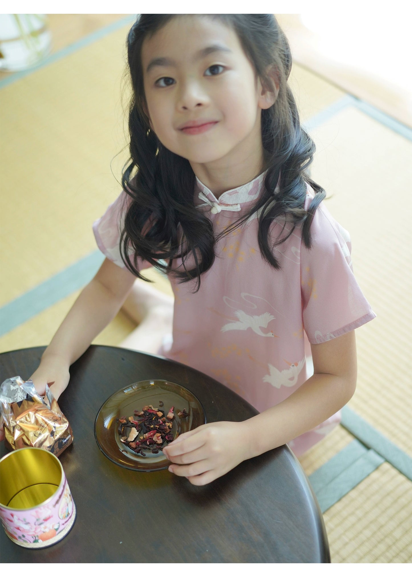 Mana Summer Charm Girls' Silk Qipao Dress cheongsam