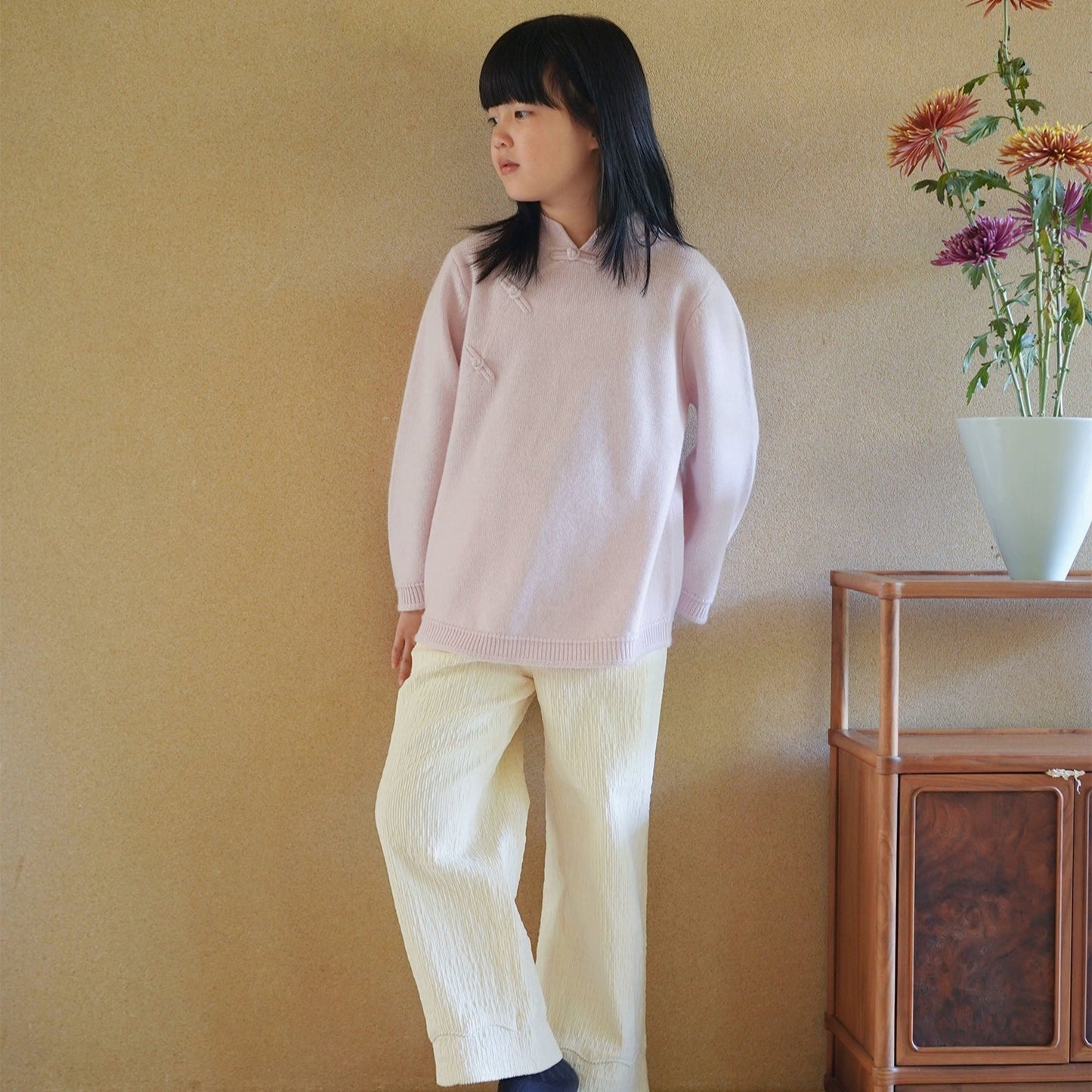 MaNa Chinese New Year Kids Soft Pink Woolen Sweater