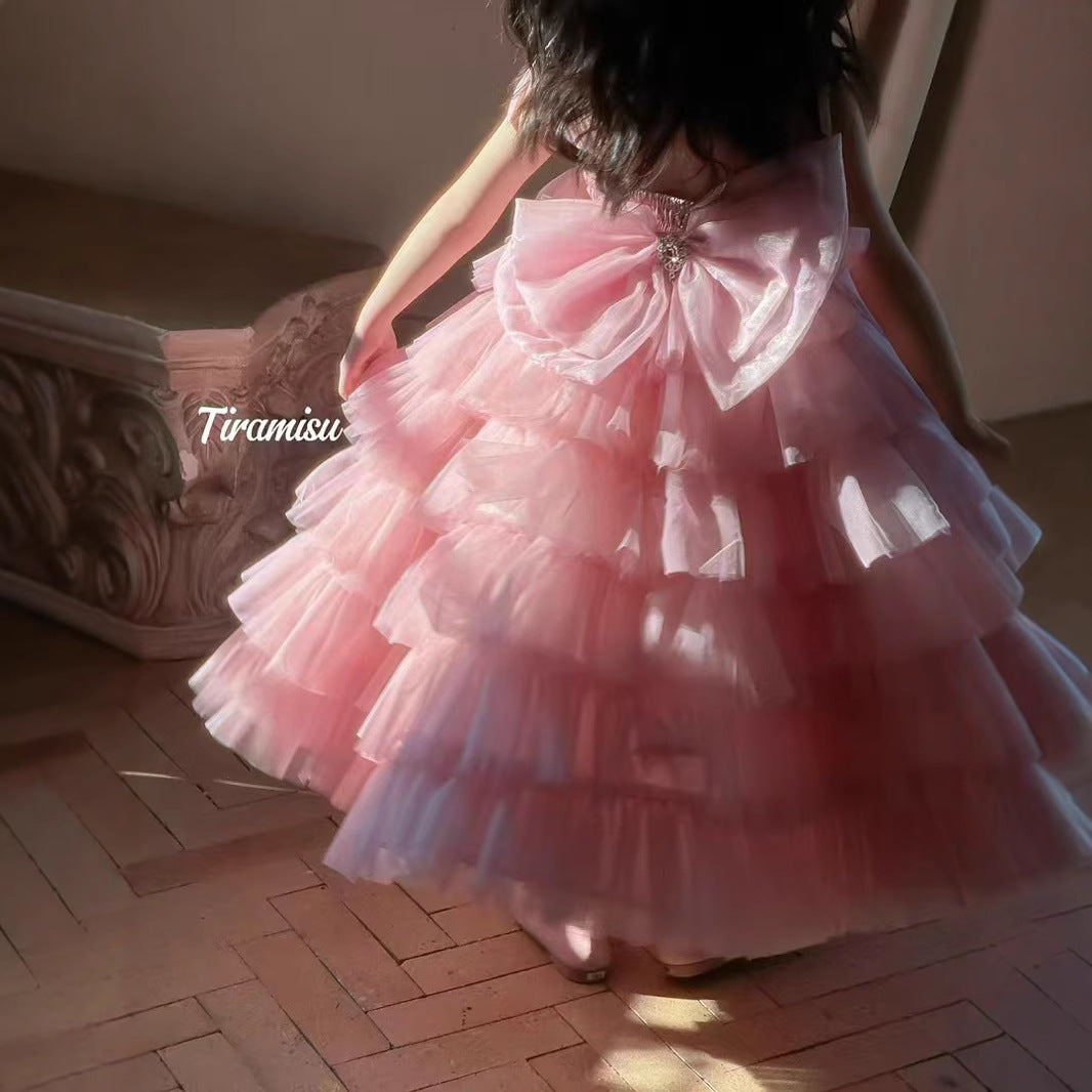 Tiramisu Girls' Rose Petal Dream Gown (100-150/3y-12y)