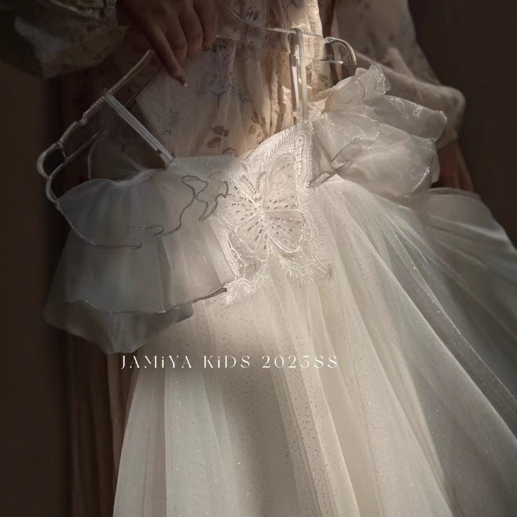 JAMIYA Girls Enchanted Butterfly Gown (100-150/3y-112y)