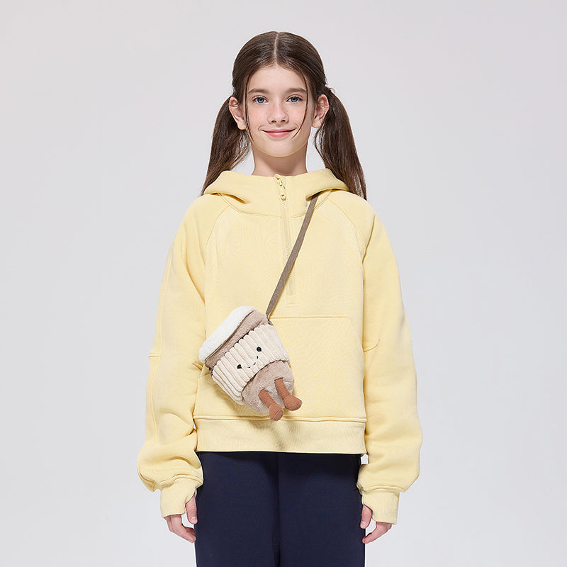 Jollybean CozyFlex Kids' Half-Zip Fleece Sweatshirt (120-170/5y-Adult)