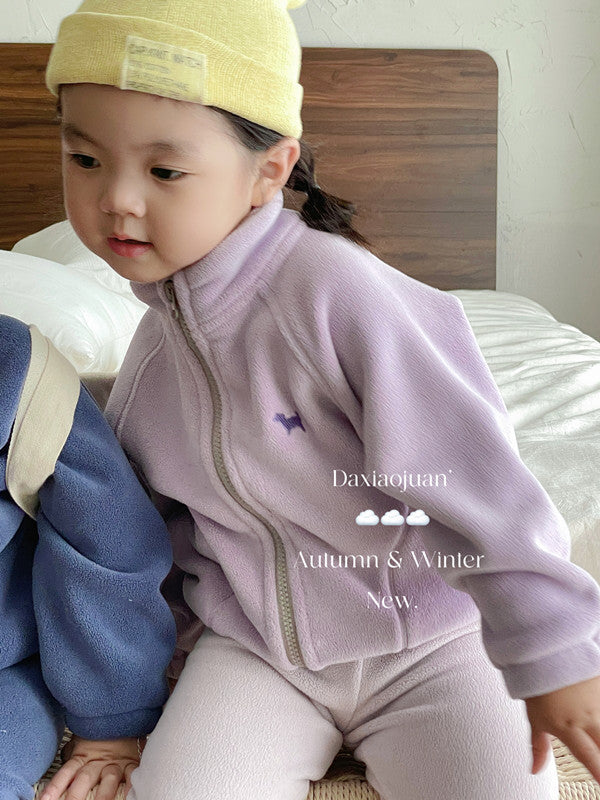Ensemble polaire à fermeture éclair DXJ CozyFlex pour enfants
