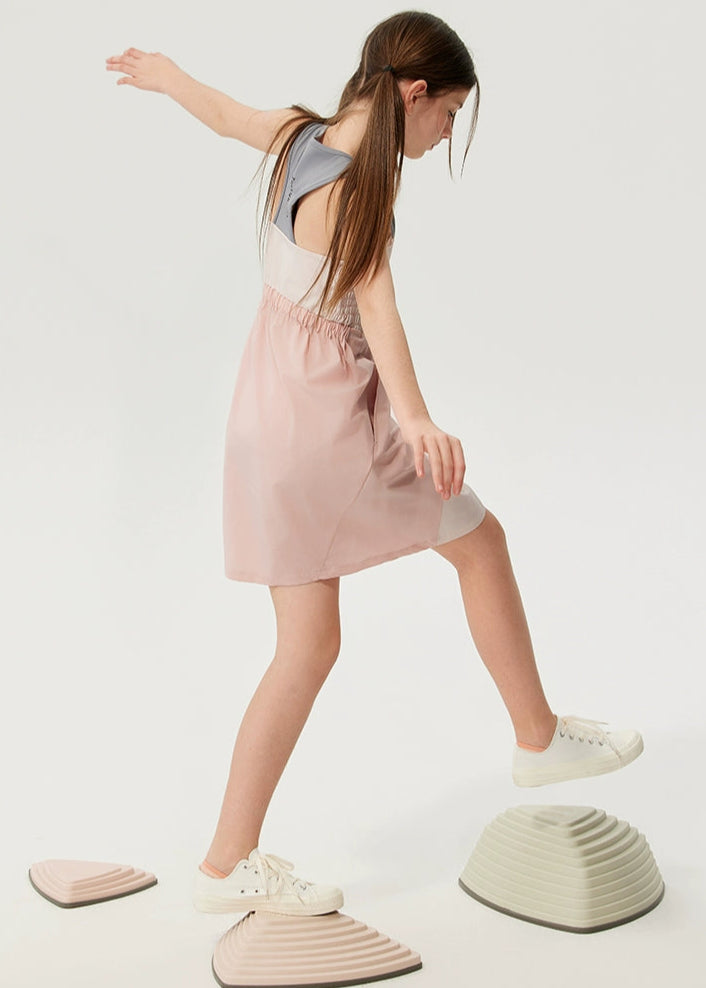 JollyBean Girls' Colorblock Dress – Wide Strap (120-170/ 5y-Adult)
