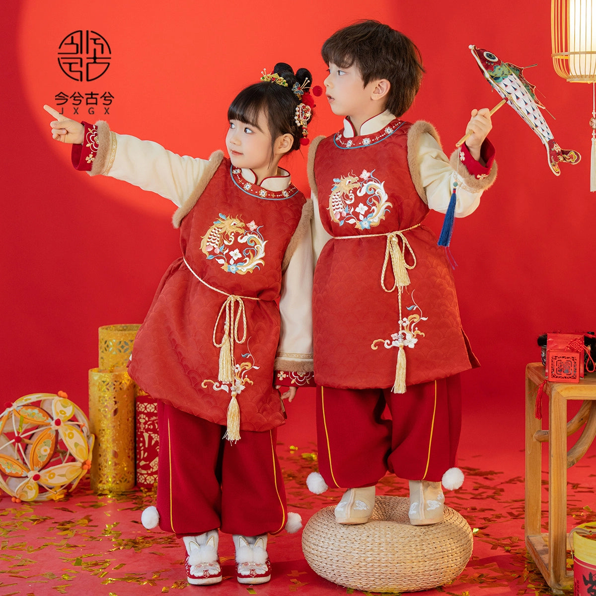 Ensemble unisexe du Nouvel An chinois JXGX-ZhanYi