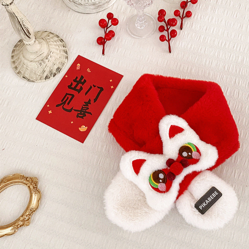 Festive Fortune Lion Dance Celebration Sweater for Kids---Chinese New Year