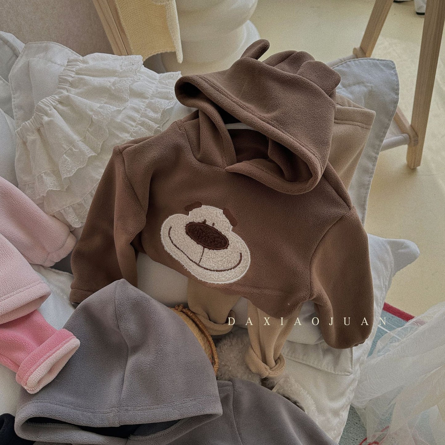 DXJ Whimsy Warmth : collection d'ensembles à capuche pour enfants