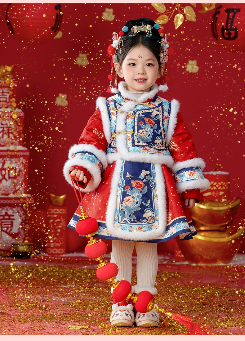 MengHu Girls’ Chinese New Year's Dress ---Xiaofuling