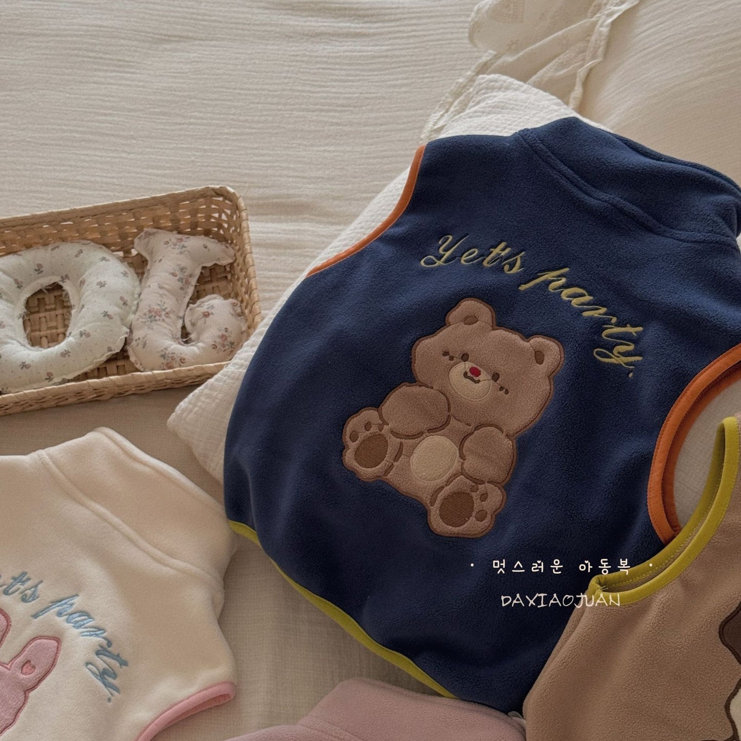 Gilet polaire DXJ pour enfants Cuddle Pals