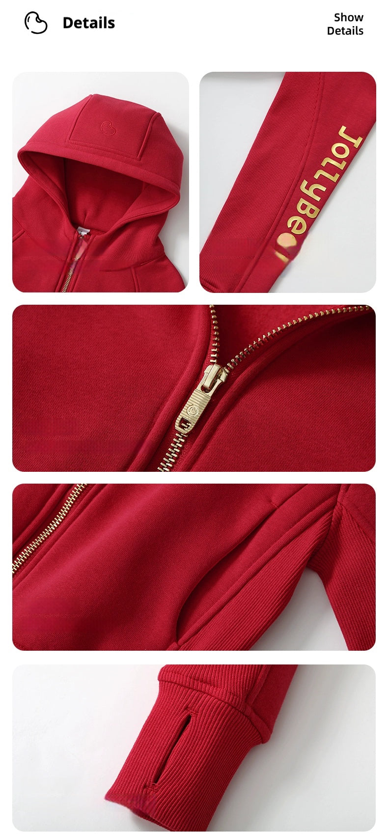 Jollybean Girls Chinese New Year's Fleece Slim Sweatshirt