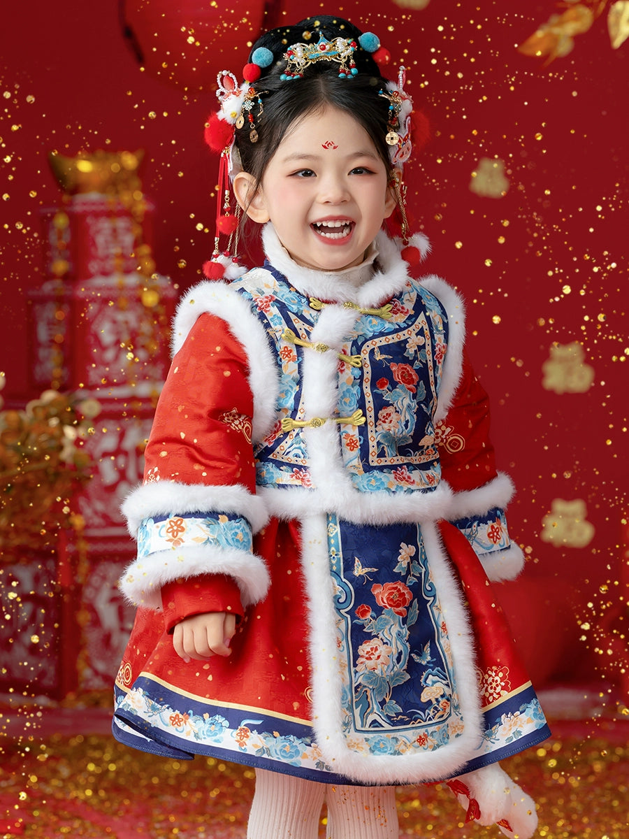MengHu Girls’ Chinese New Year's Dress ---Xiaofuling