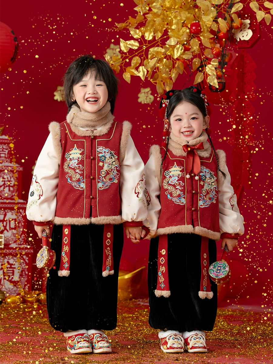 Veste du Nouvel An chinois pour enfants Menghu ----Suixi