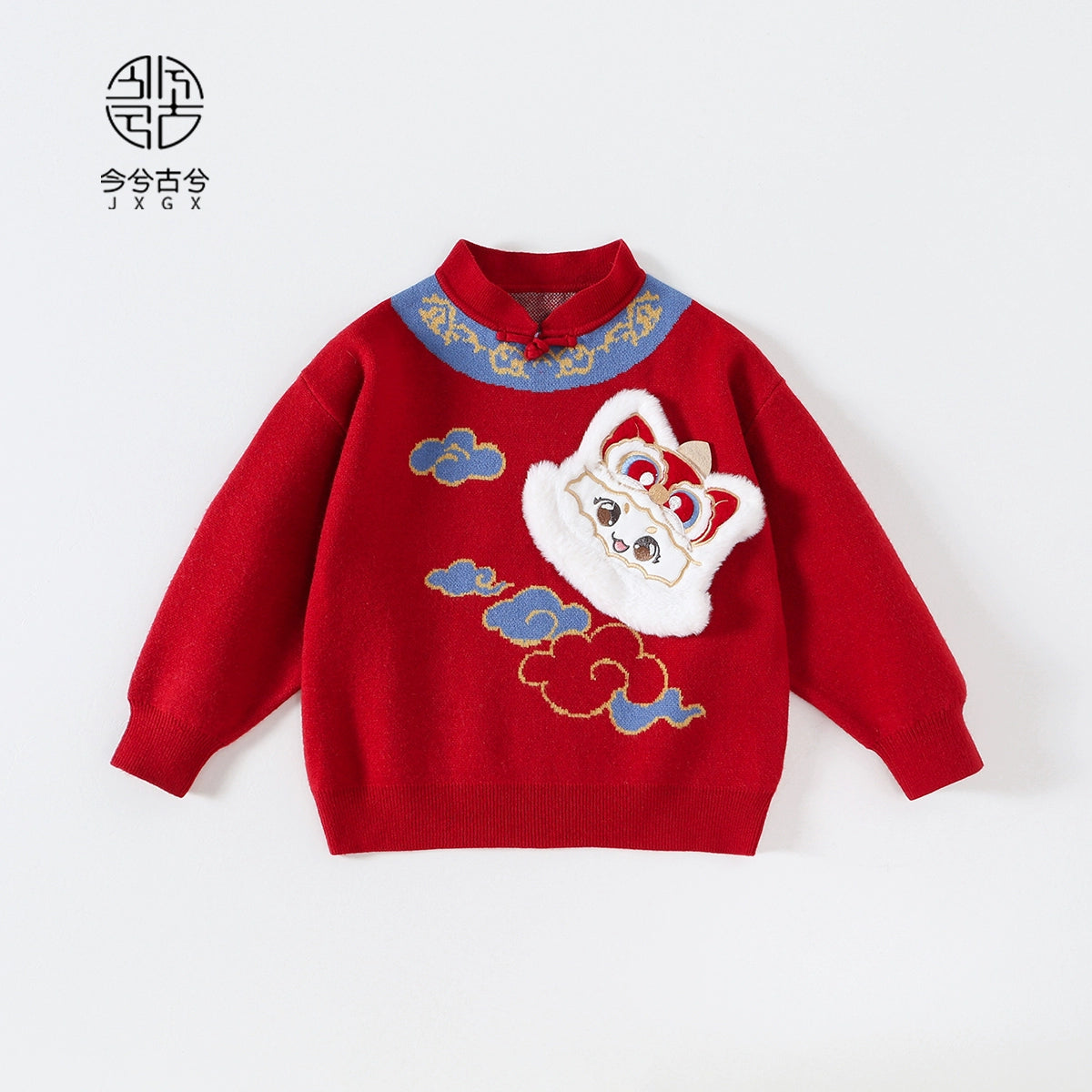 JXGX Kids Chinese New Year Unisex Sweater-LanXu
