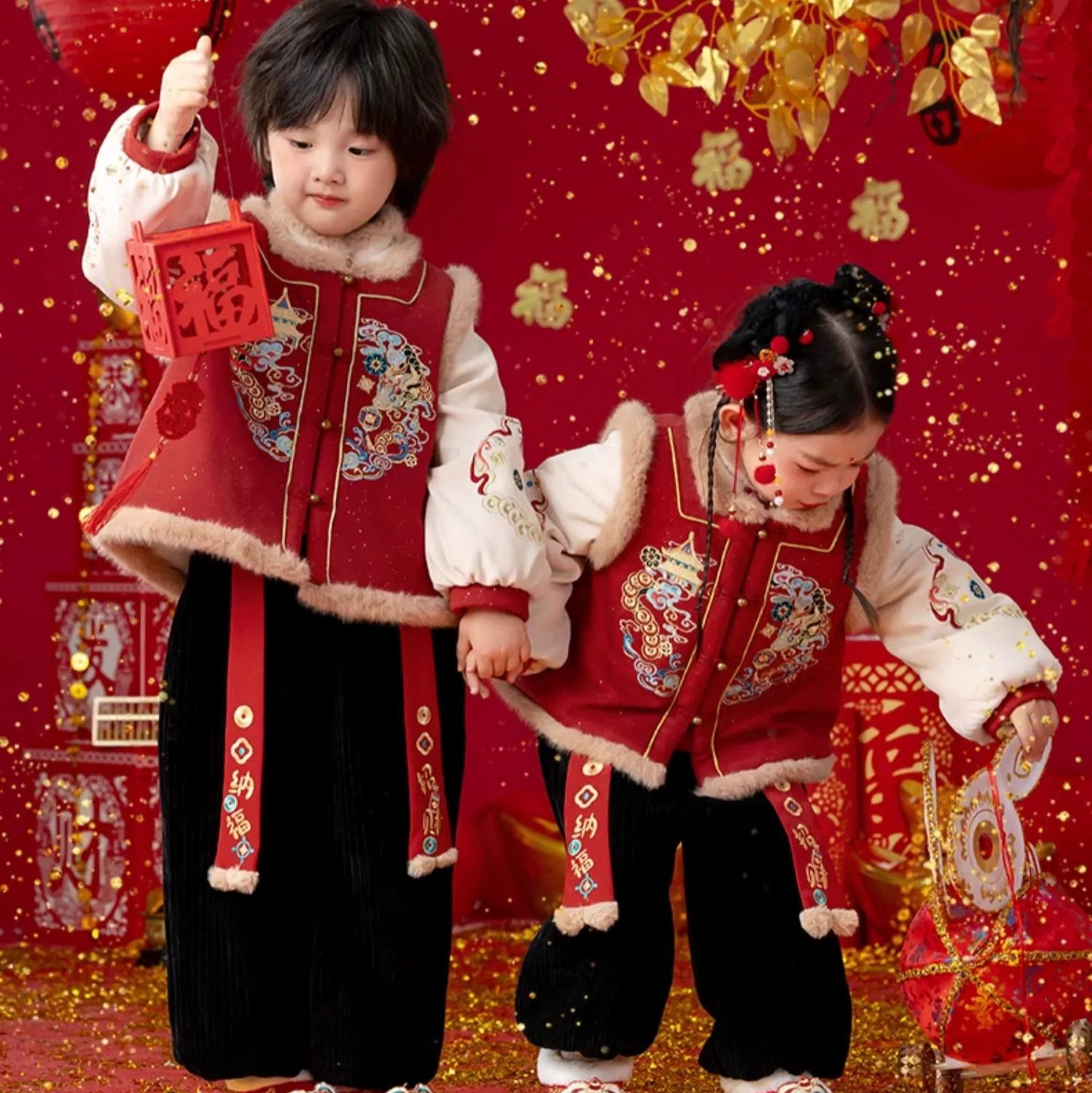 Veste du Nouvel An chinois pour enfants Menghu ----Suixi