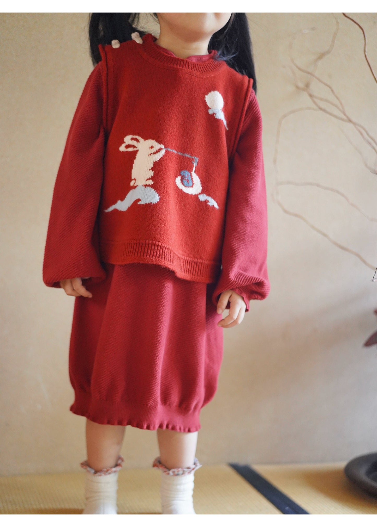 MaNa Chinese New Year Toddler Knitted Wool Vest