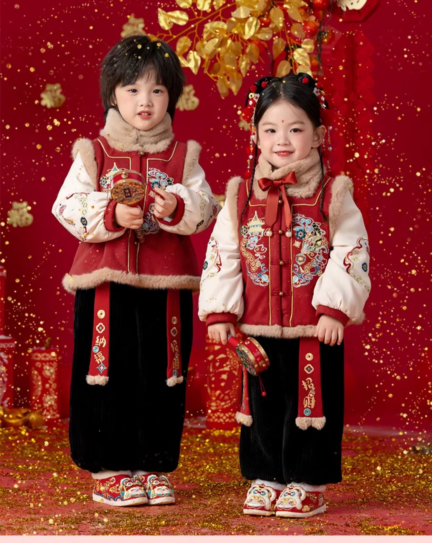 Veste du Nouvel An chinois pour enfants Menghu ----Suixi