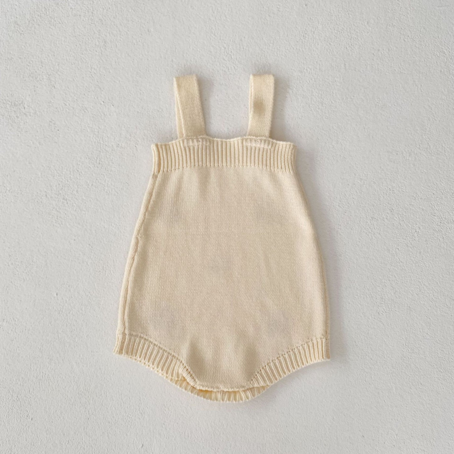 Ensemble 2 pièces cardigan et barboteuse en tricot champignon pour bébé/petite fille