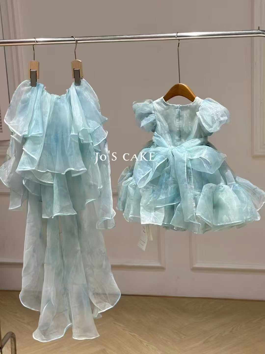 Tiramisu Girls' Aqua Garden Fairy Gown (100-150/3y-12y)