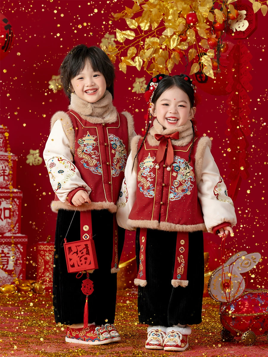Veste du Nouvel An chinois pour enfants Menghu ----Suixi