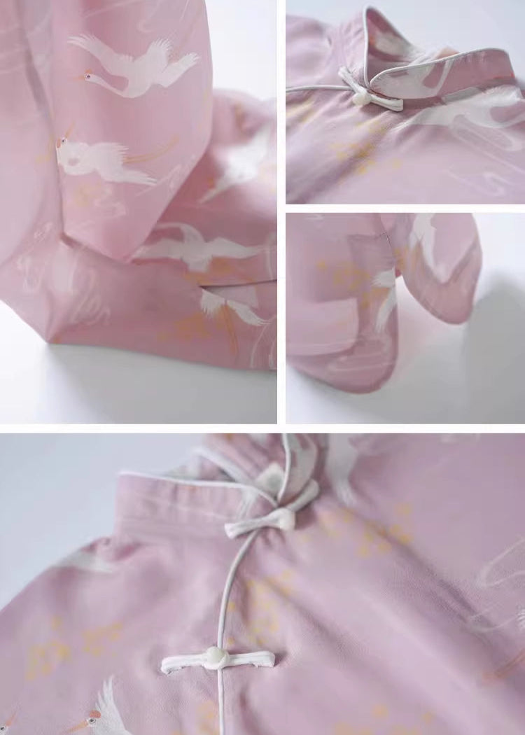 Mana Summer Charm Girls' Silk Qipao Dress cheongsam