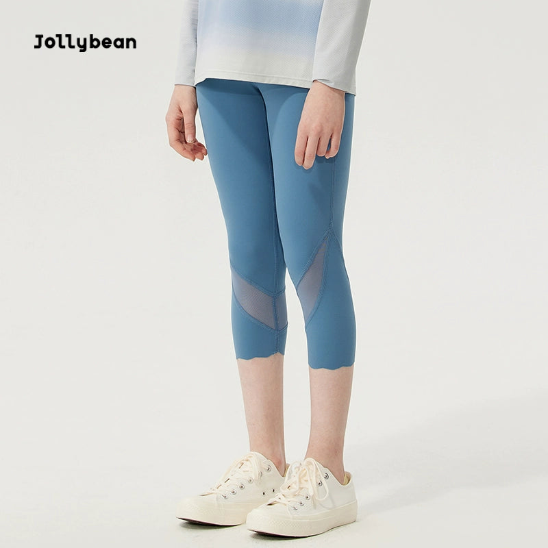 Jollybean Girls BreezeFlex Mesh Capri Leggings (120-170/ 5y-Adult)