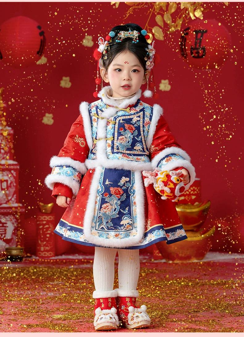 MengHu Girls’ Chinese New Year's Dress ---Xiaofuling