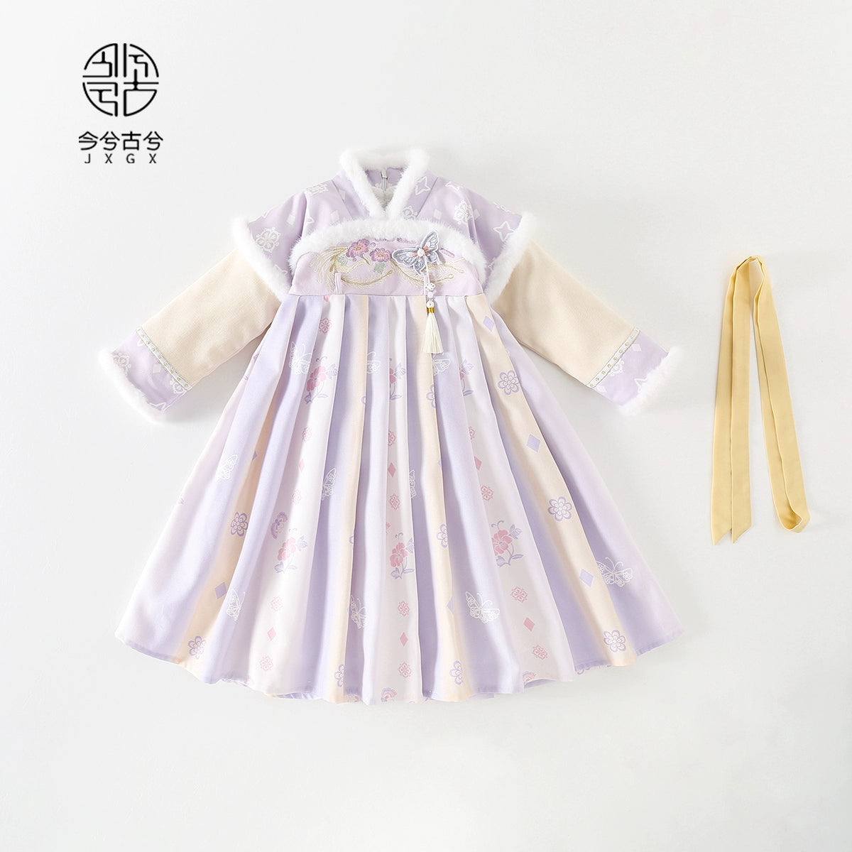 Ensemble de vêtements pour fille du Nouvel An chinois JXGX --- Zisu