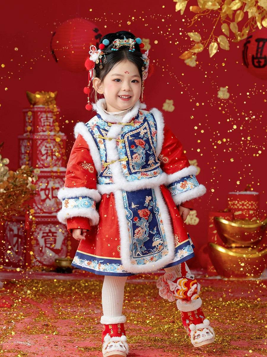 MengHu Girls’ Chinese New Year's Dress ---Xiaofuling